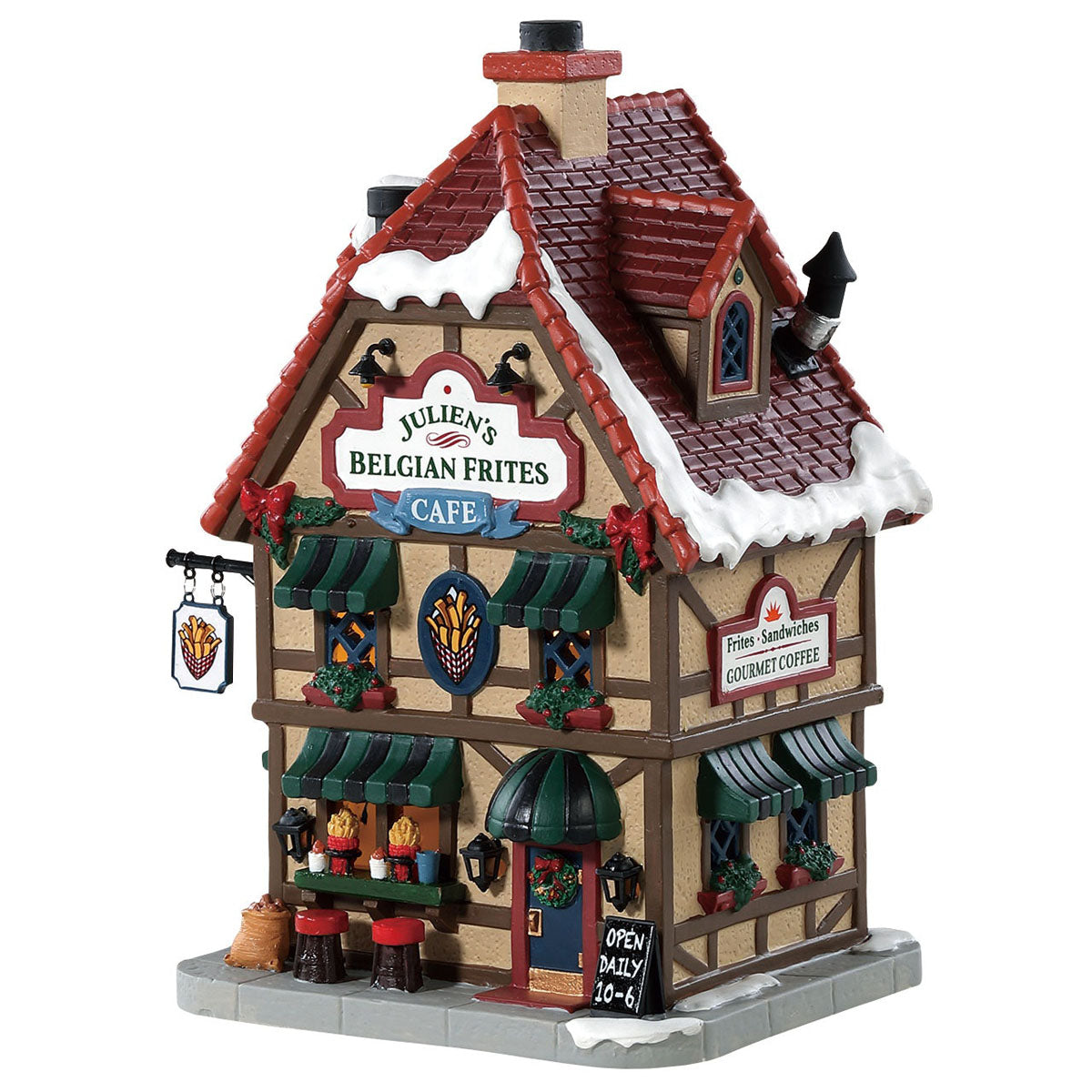 Julien's Belgian Frites Café con Luci LED 21.2 (h) cm - Lemax