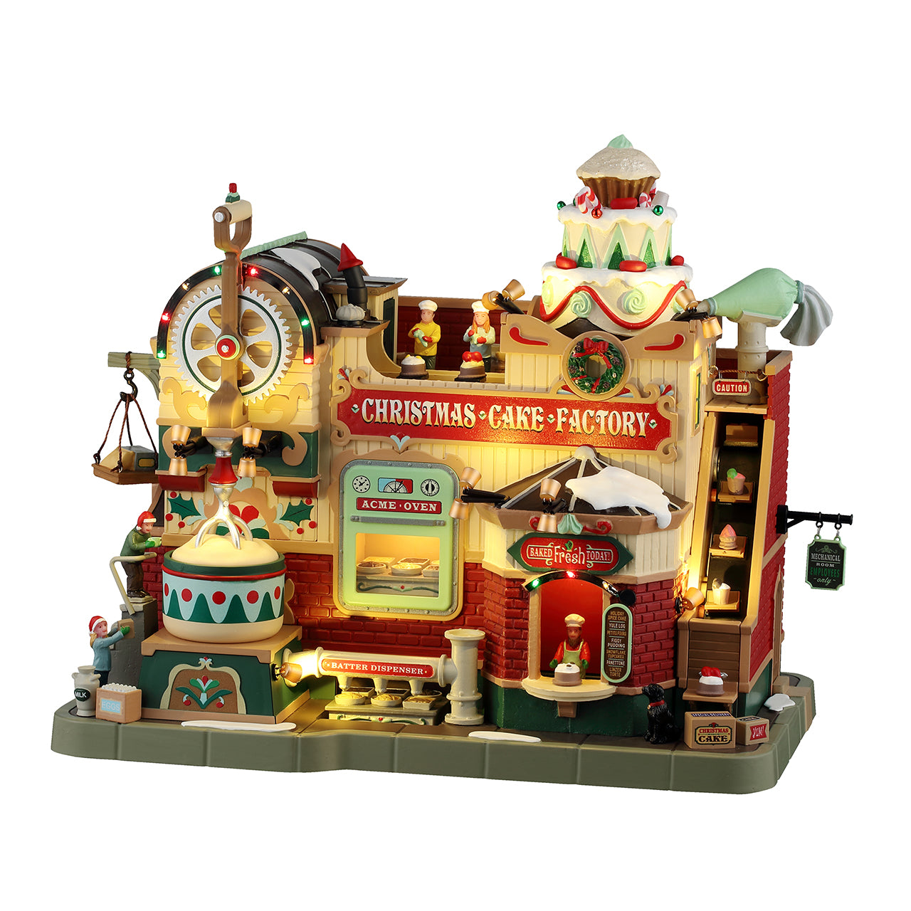 Christmas Cake Factory con Luci, Musica e Movimento - Lemax