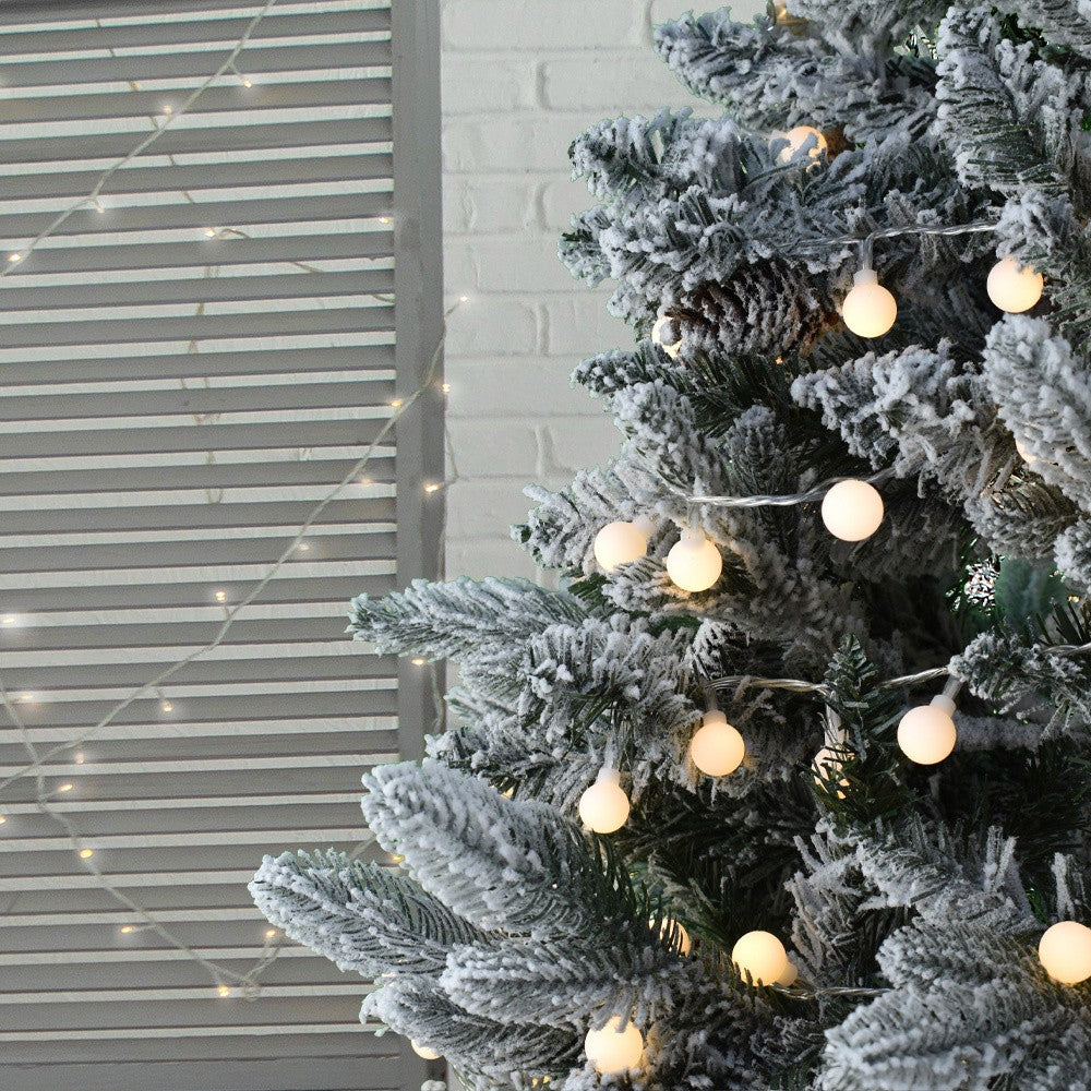Catena Luminosa 600 LED per Interni ed Esterni - 33 Metri, Luce Bianca Calda