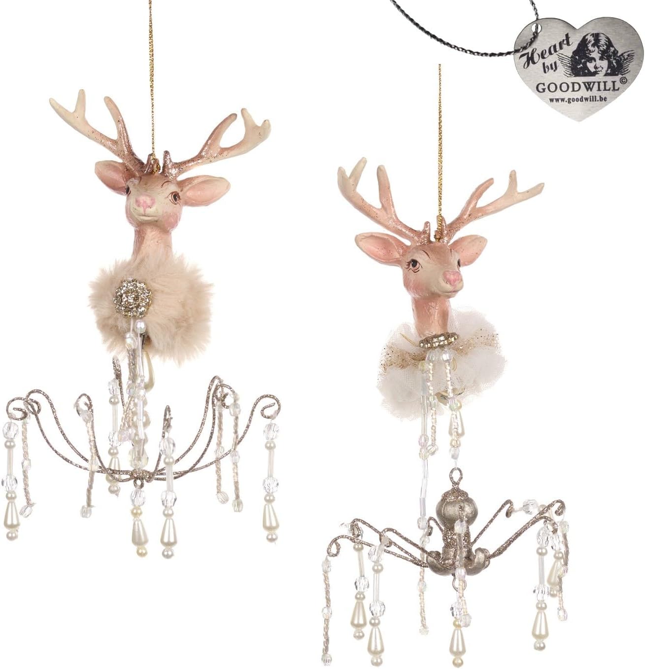 Decorazione per Albero Renna con Pendenti 16.5 cm