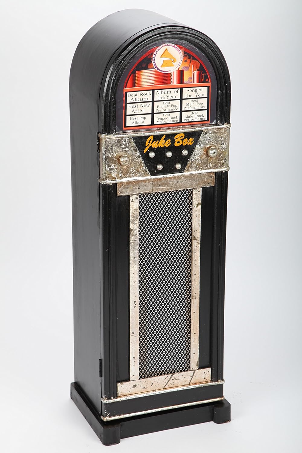Mobiletto Jukebox Nero in Legno a 1 Anta 88 h cm – Vacchetti
