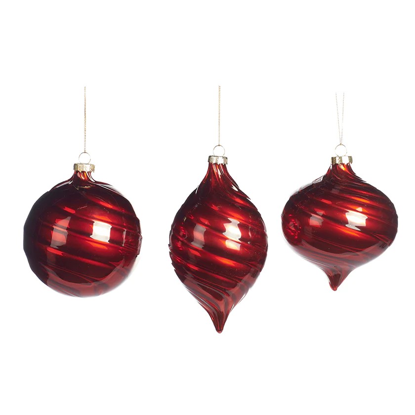 Decorazione Sfera Rossa Vortice - Goodwill