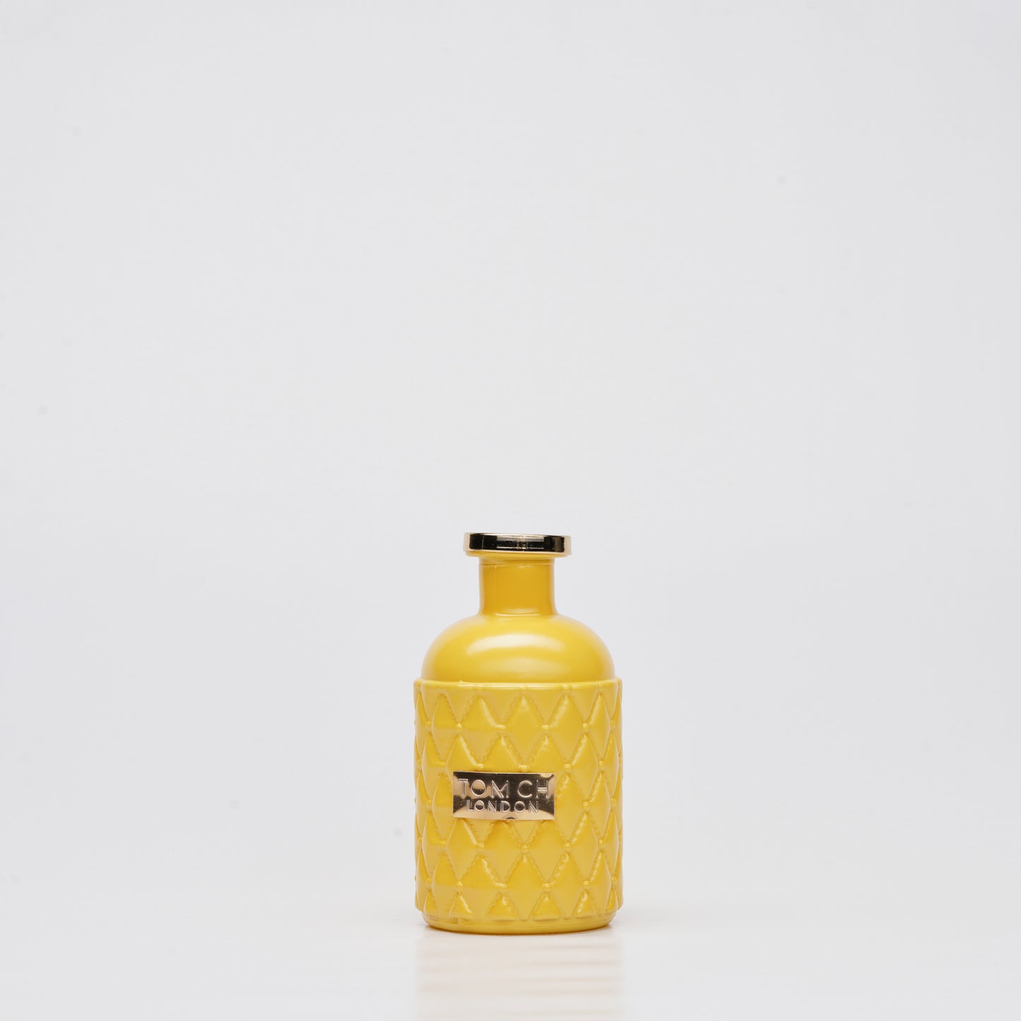 Vaso in Vetro Colorato a Forma di Bottiglia con Dettagli Oro 13 h cm – Tom CH