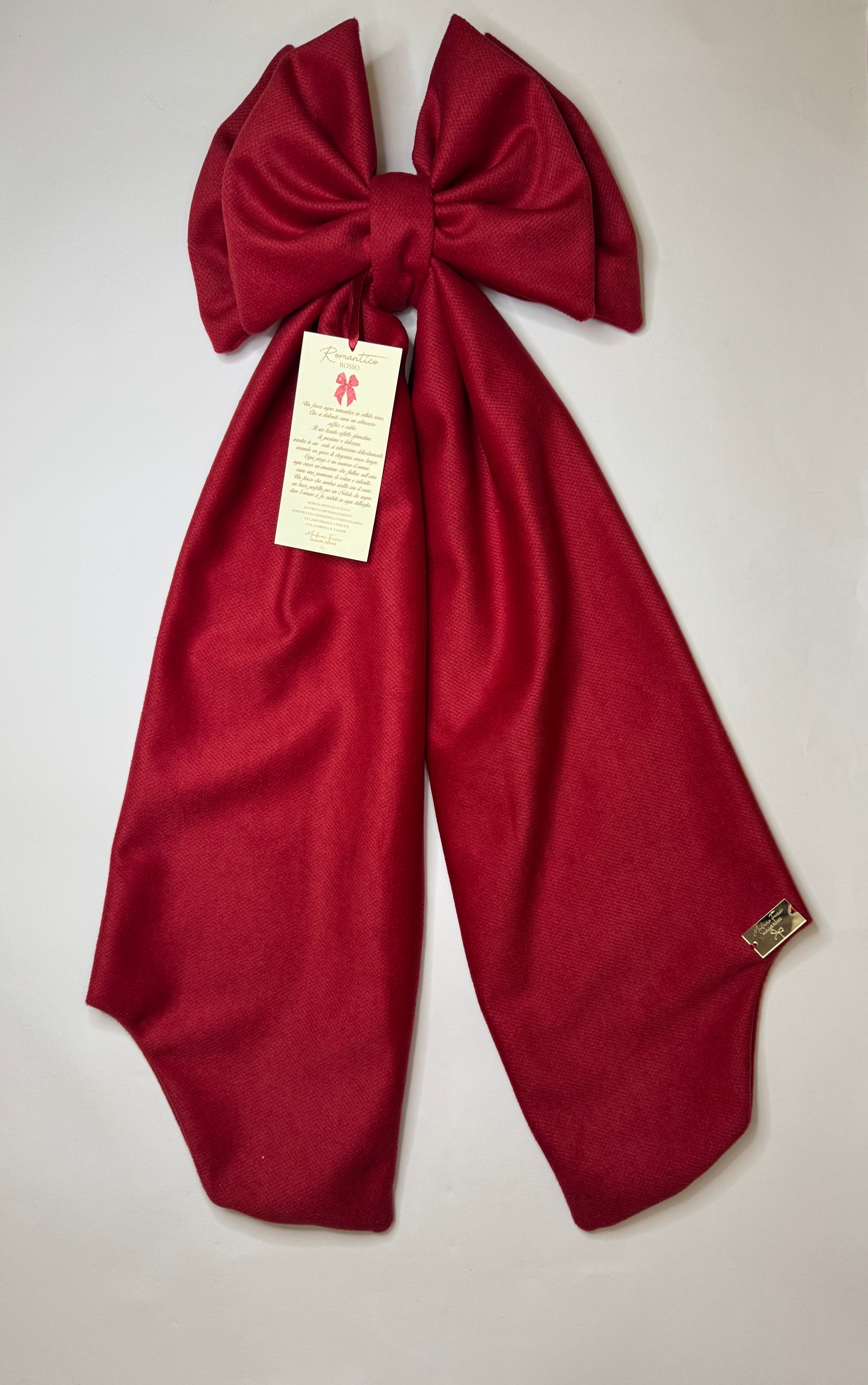 Fiocco Romantico Rosso h 85 cm - Madame Fioccò