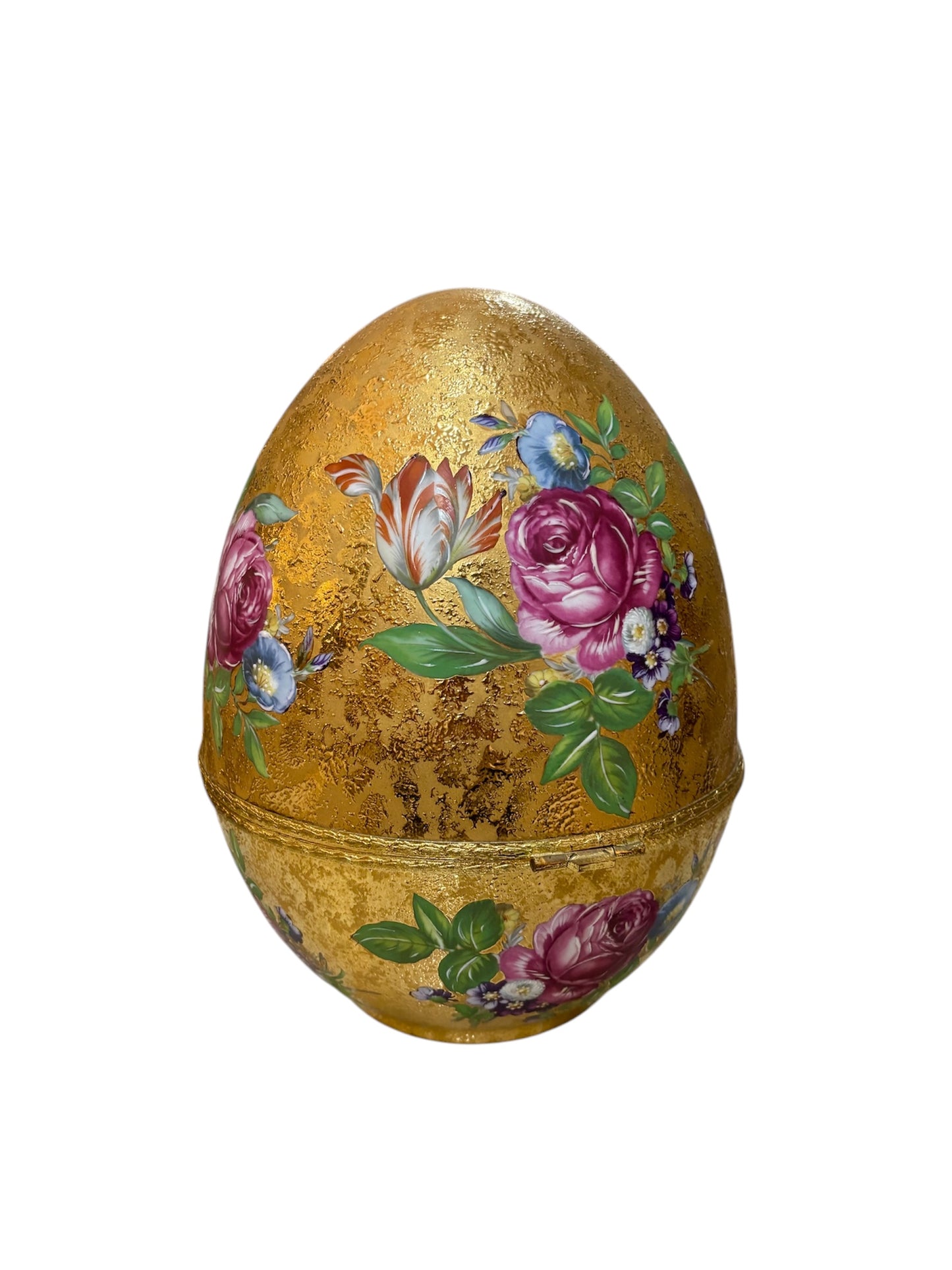Uovo Fabergé in Porcellana Limoges Dipinto a Mano