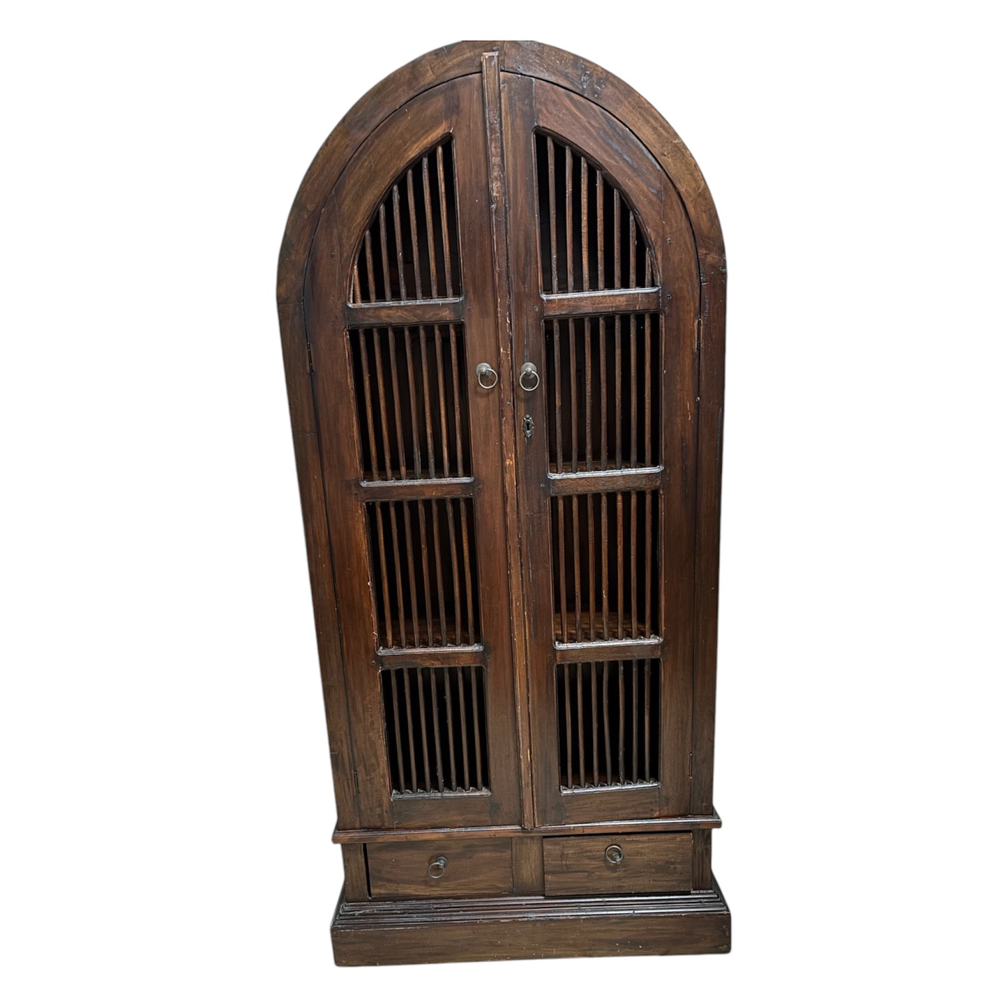Mobile in Legno Massello Sheesham con Ante Traforate