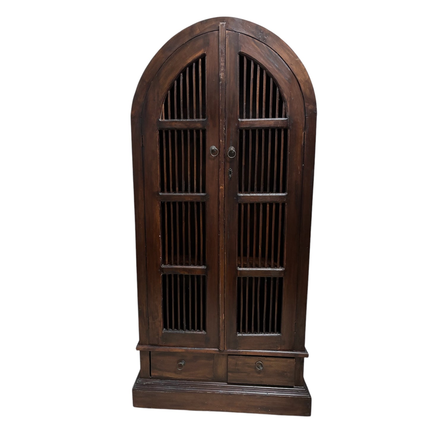 Mobile in Legno Massello Sheesham con Ante Traforate