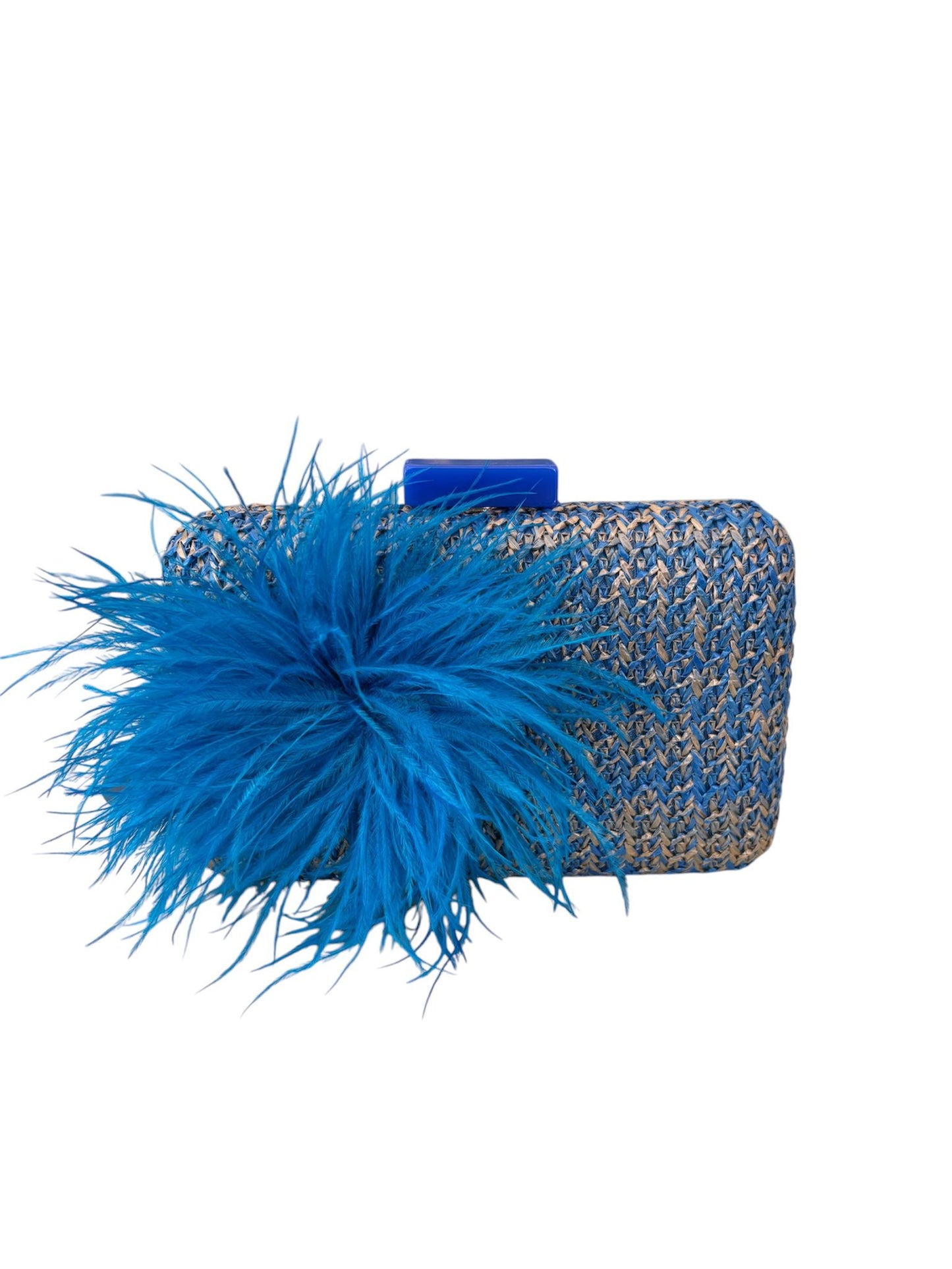 Clutch Rigida con Catena e Piuma – Fiori di Lena