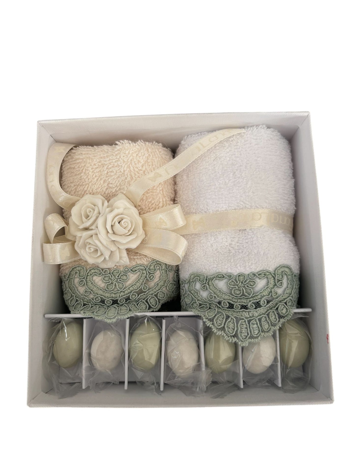Set Lavette con Pizzo e Fiori in Capodimonte – Fiori di Lena