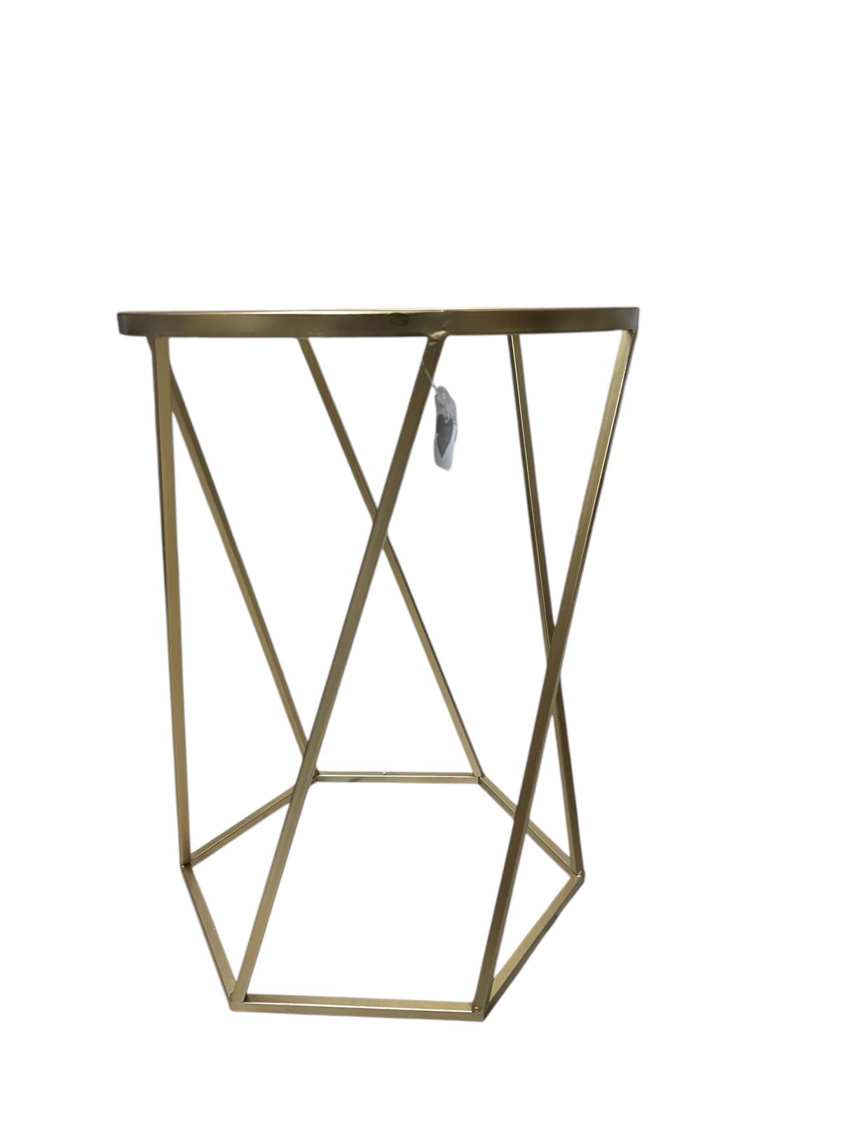 Tavolino in Ferro Oro con Piano in Vetro – L'Arte dei Nacchi