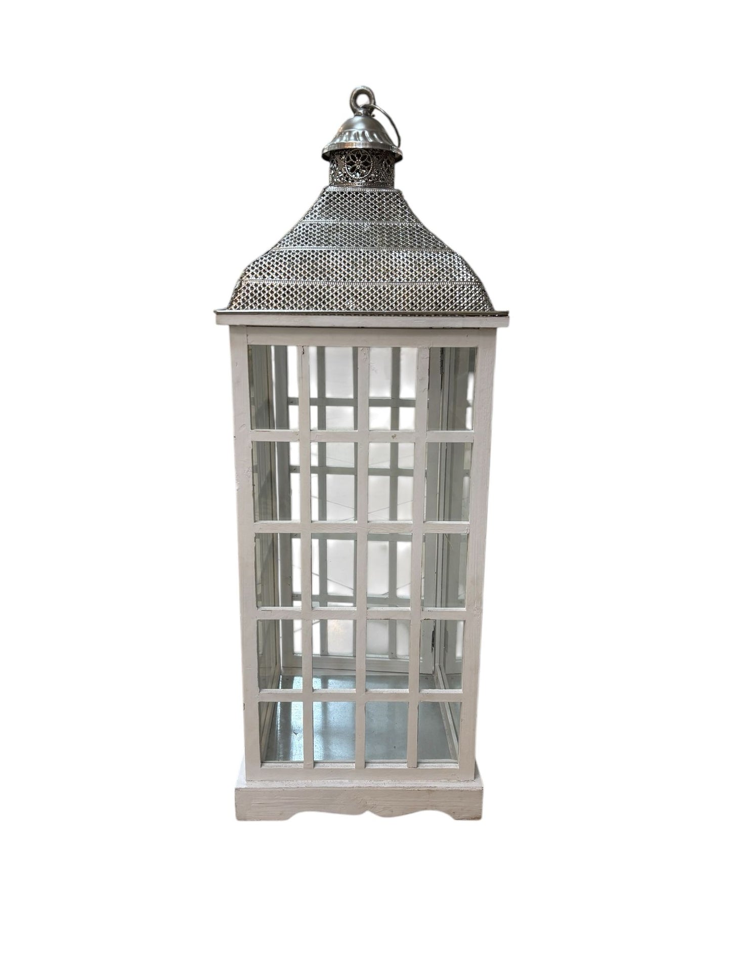 Lanterna Shabby in Legno, Vetro e Metallo - In Art