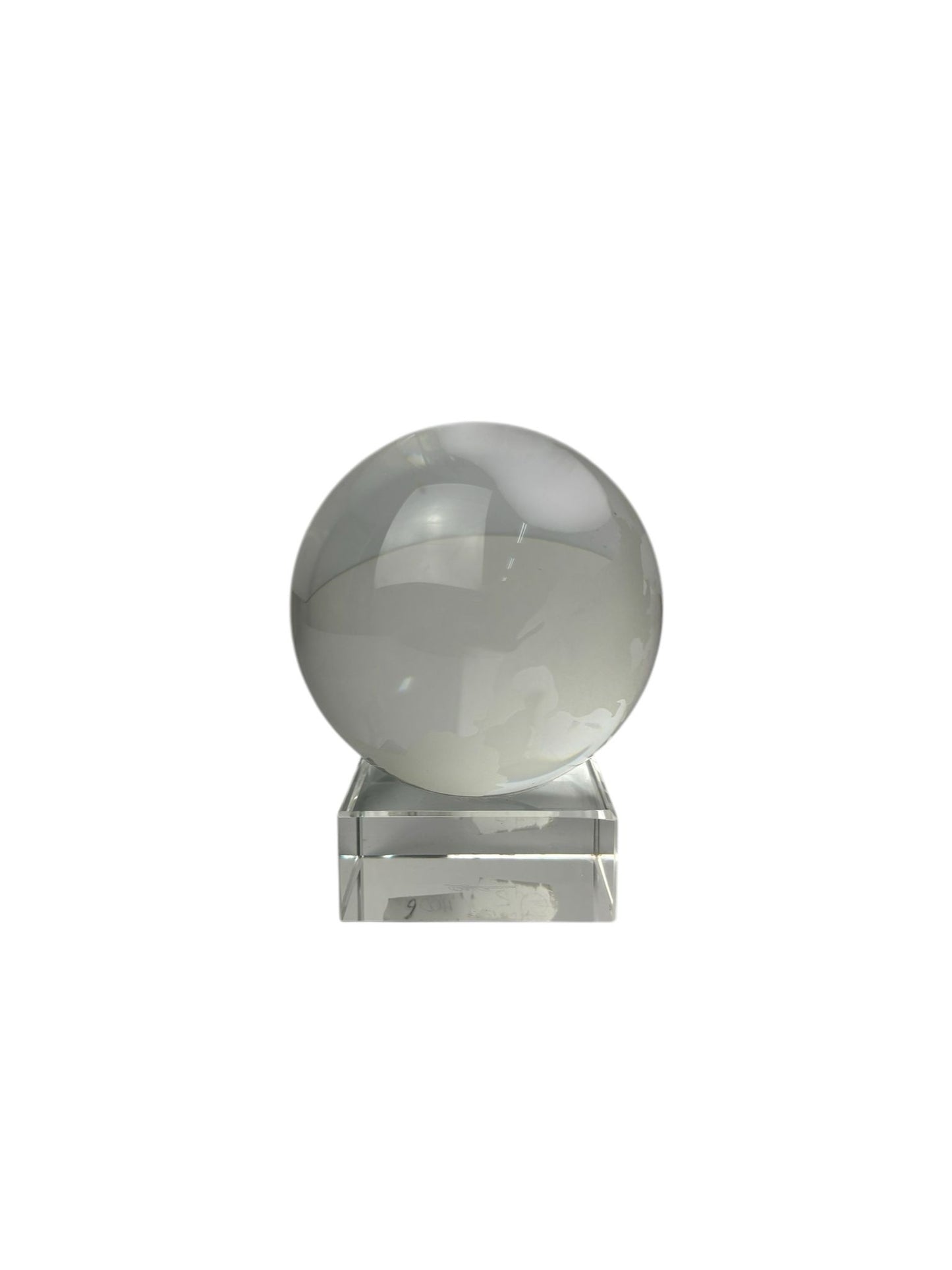 Mappamondo in Vetro con Base Girevole 10 cm - Oley Cassini