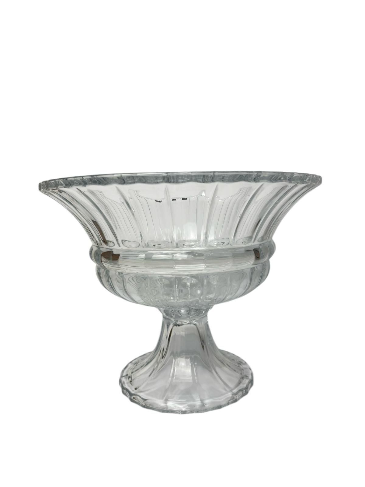 Coppa Frutta Athena in Cristallo con Intarsi Decorativi - Boemia Crystal