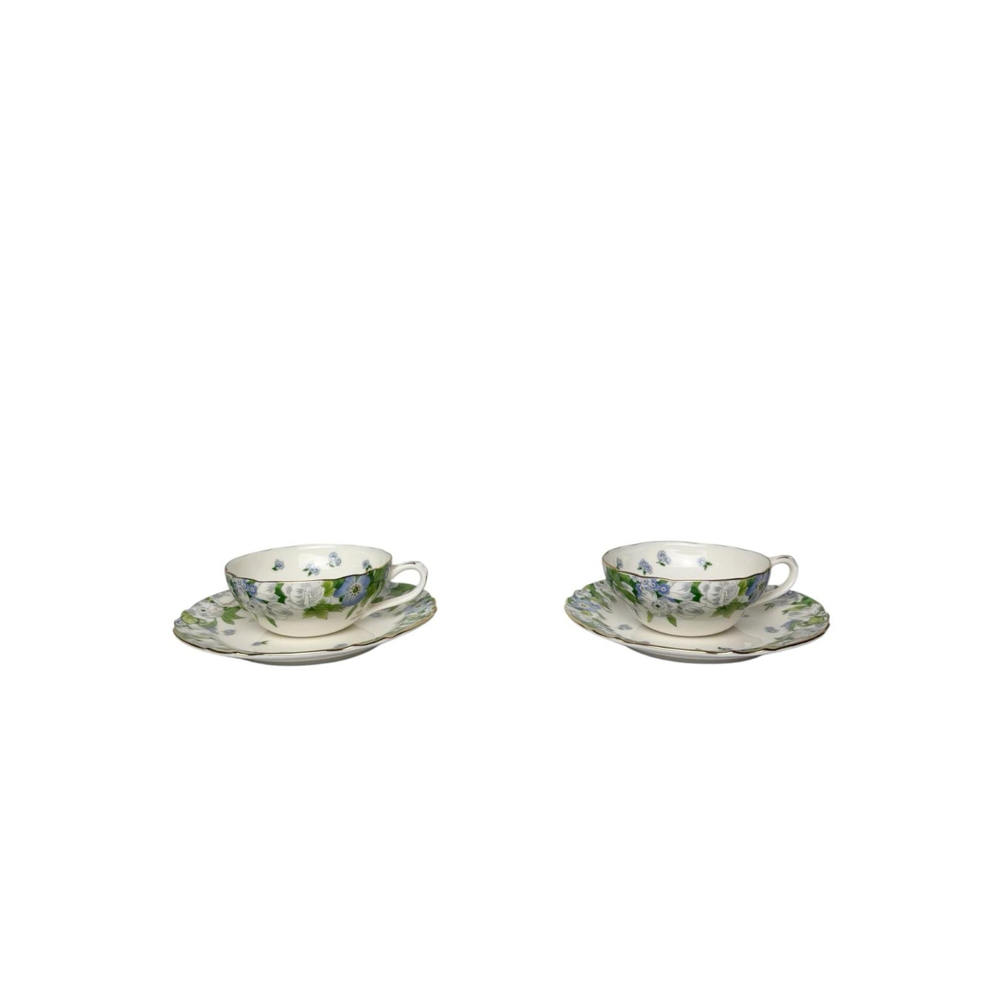 Set di 2 Tazze da Tè con Piattini in Porcellana Bone China – Louis Pitaud
