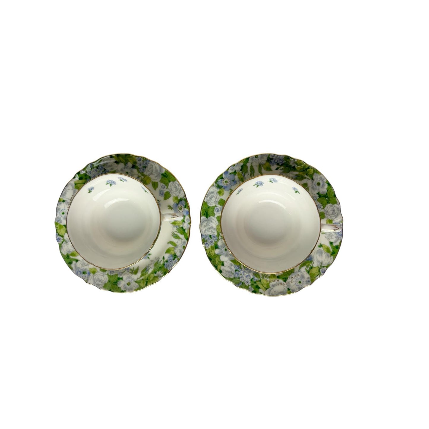 Set di 2 Tazze da Tè con Piattini in Porcellana Bone China – Louis Pitaud