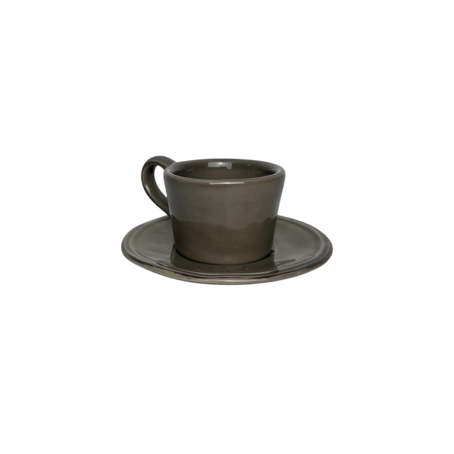 Set di 4 Tazzine da Caffè in Ceramica con Piattino - Athezza Home