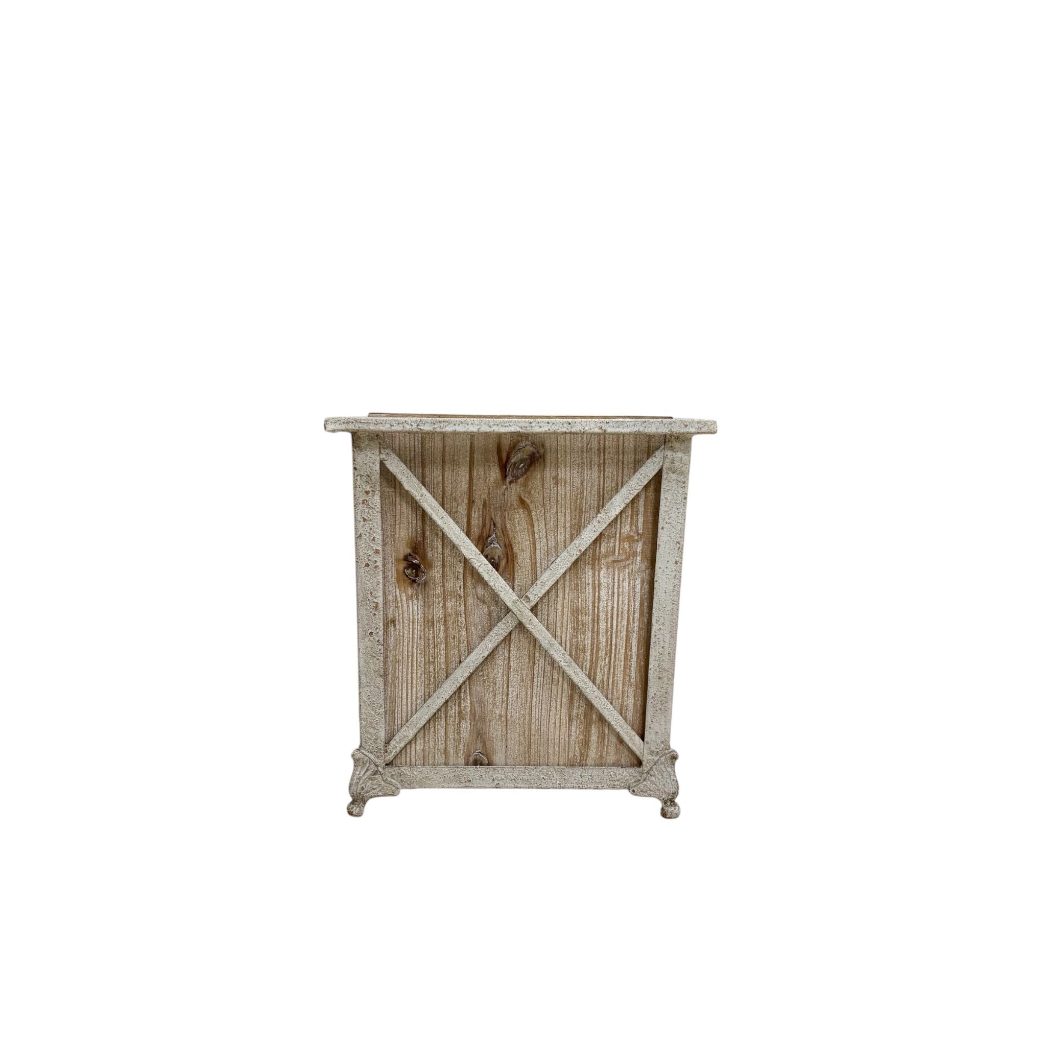 Fioriera Provenzale in Legno e Metallo 31 h cm – Bruco