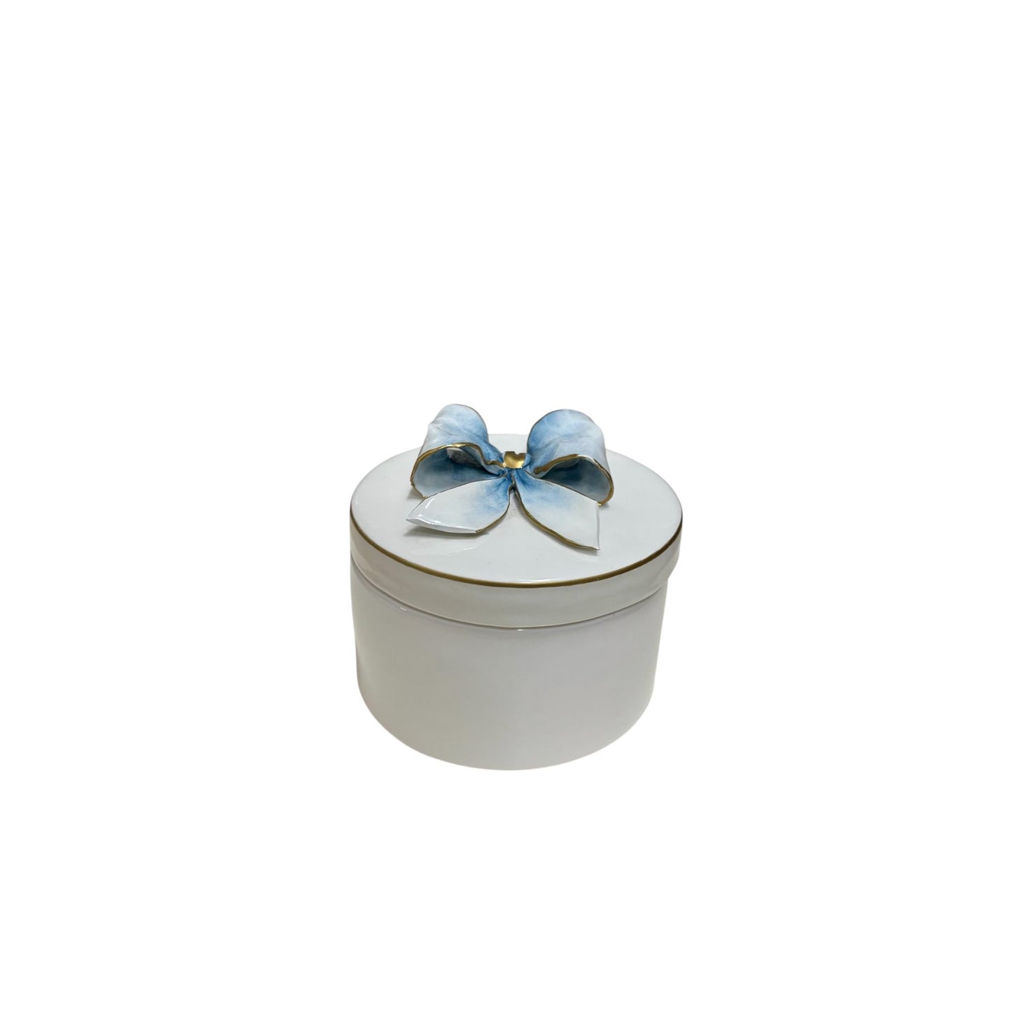 Scatola in Ceramica di Capodimonte con Fiocco 3D – Dea Capodimonte