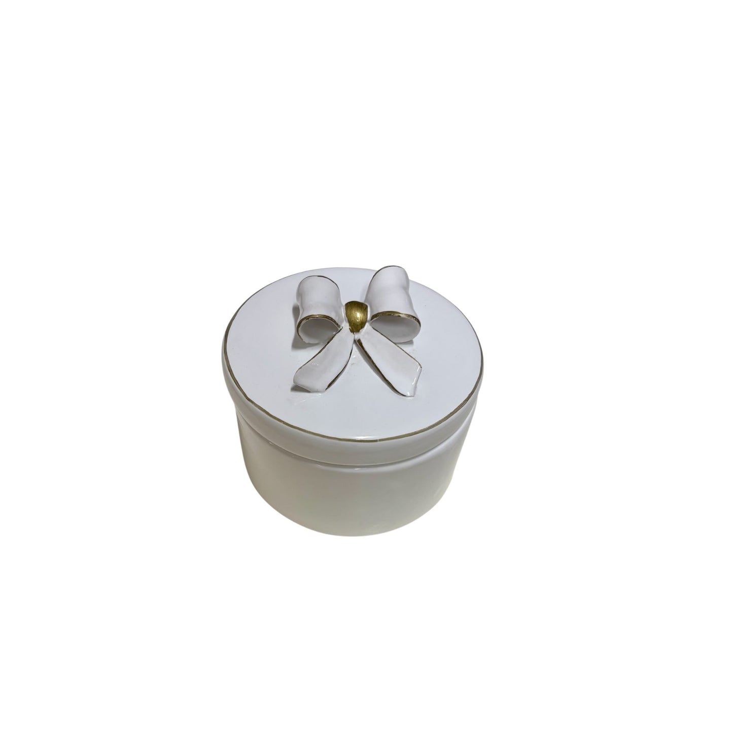 Scatola Tonda Bianca con Fiocco 3D – Sara's Idea