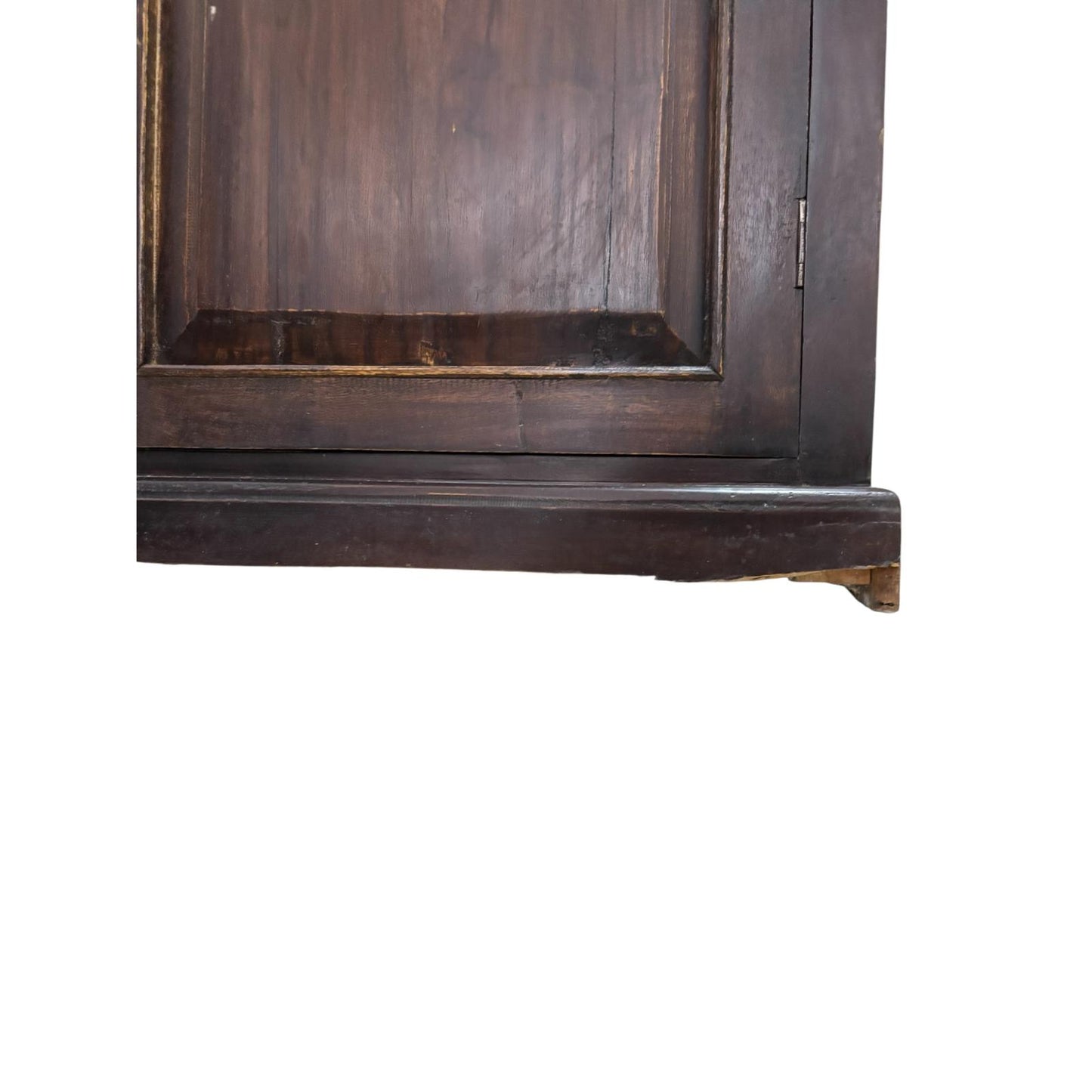 Credenza in Legno Massello di Sheesham con Ante in Vetro 188 h cm– Da Restaurare