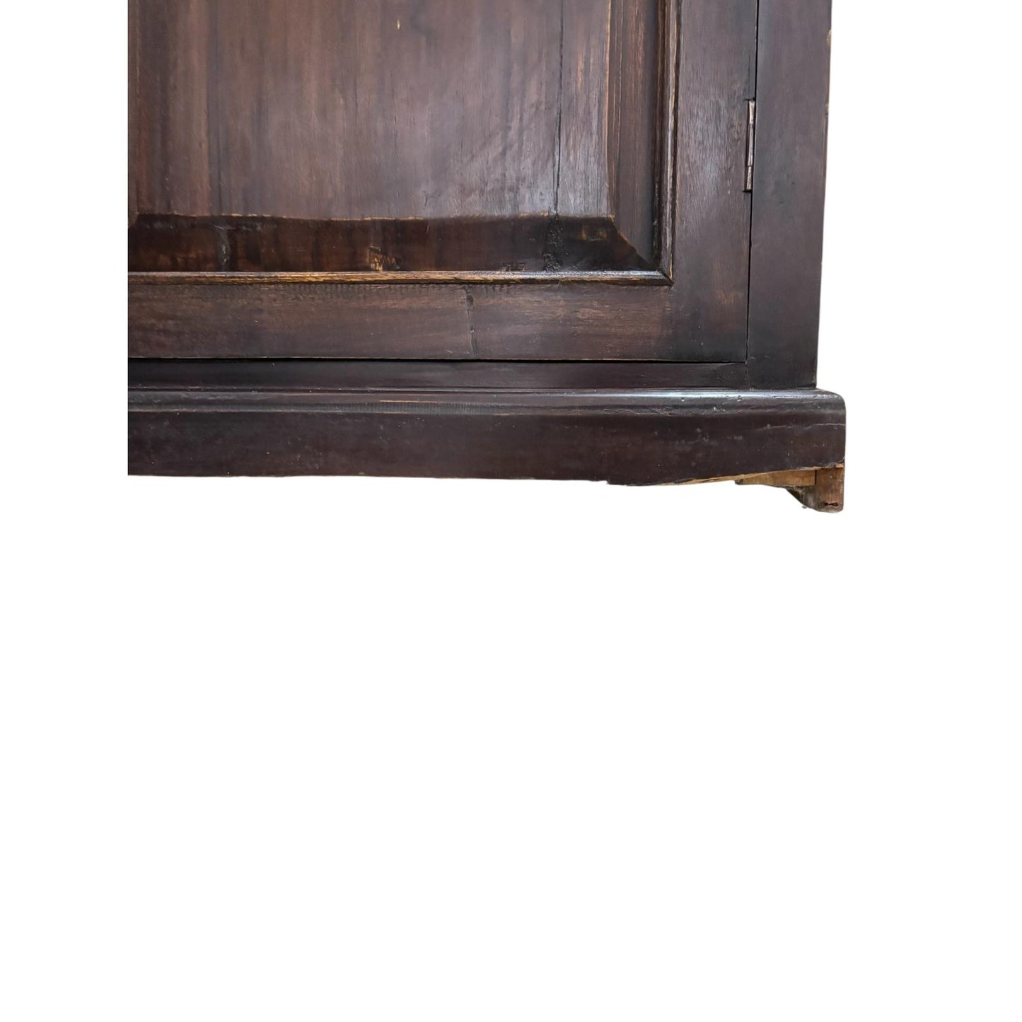 Credenza in Legno Massello di Sheesham con Ante in Vetro 188 h cm– Da Restaurare