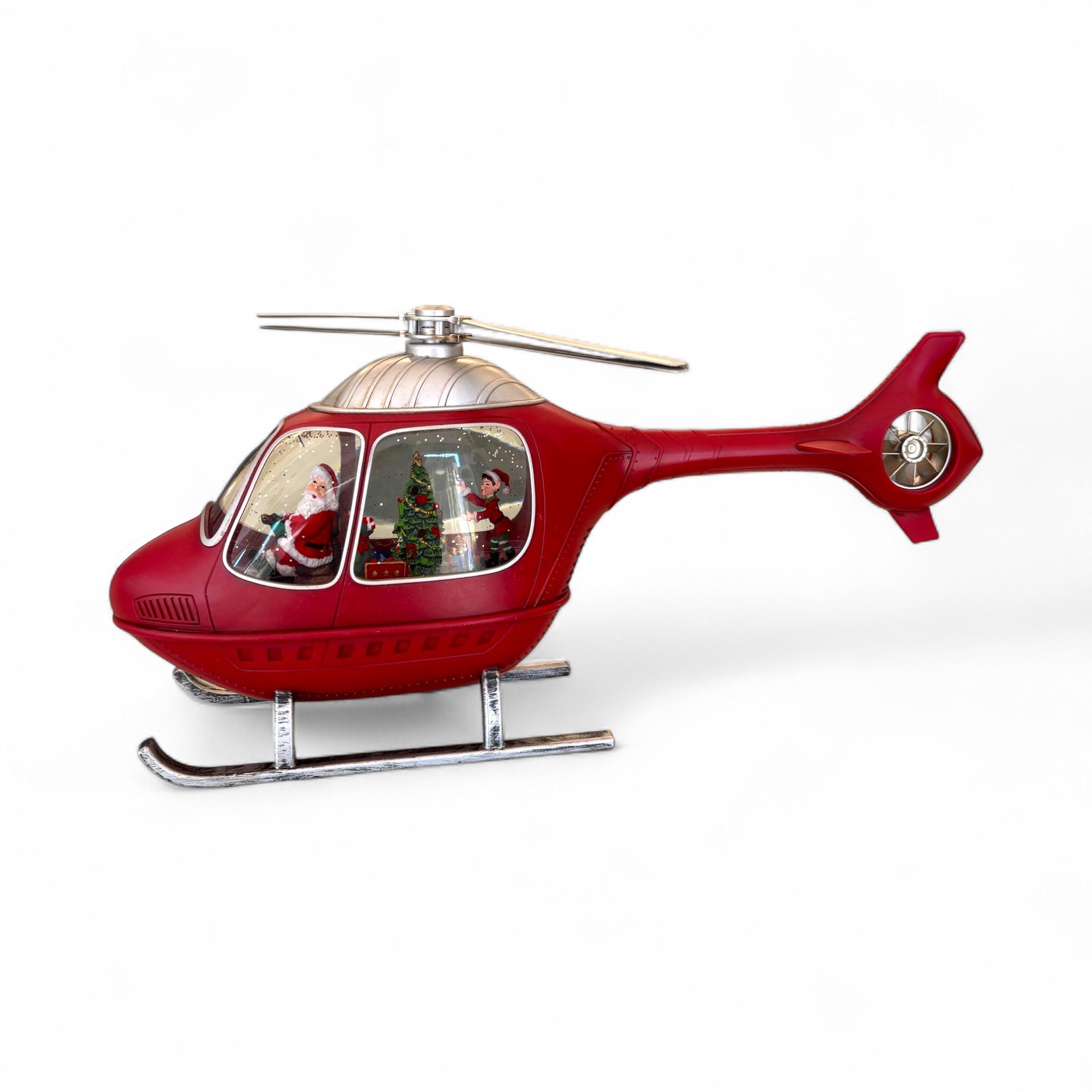 Elicottero con Babbo Natale LED con Musica – Hervit