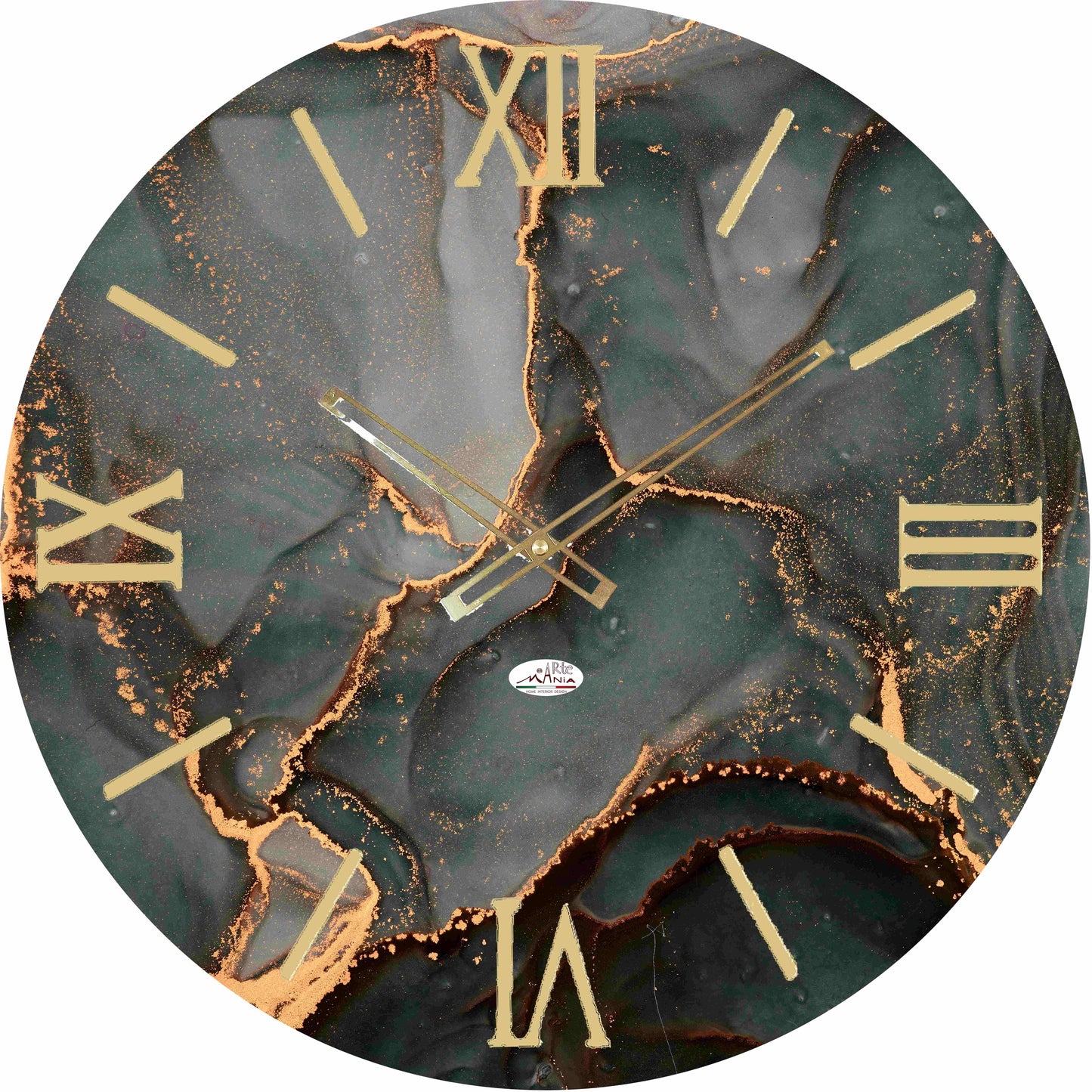 Orologio da Parete Personalizzabile con Effetto Marmo 60x60 cm