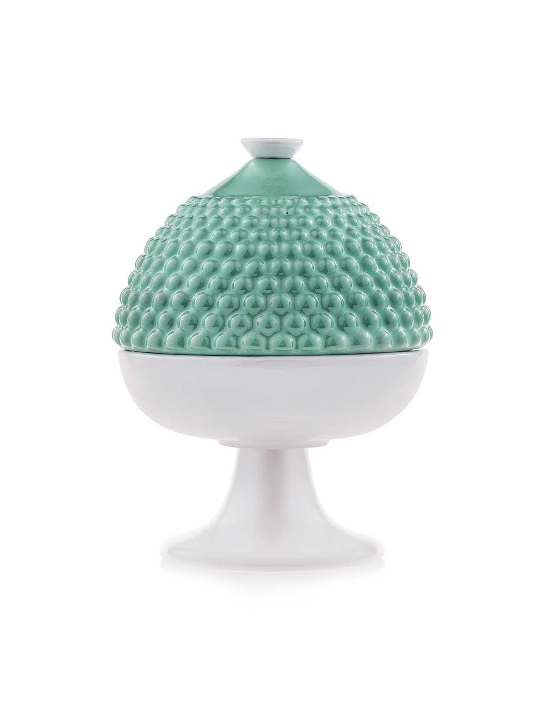 Porta Gioie in Ceramica Smaltata a Forma di Pumo 11.5 h cm- Emò