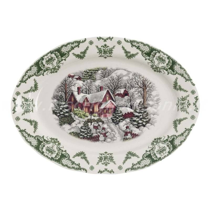 Set di Piatti Natalizi Blanc per 12 - 40 pezzi