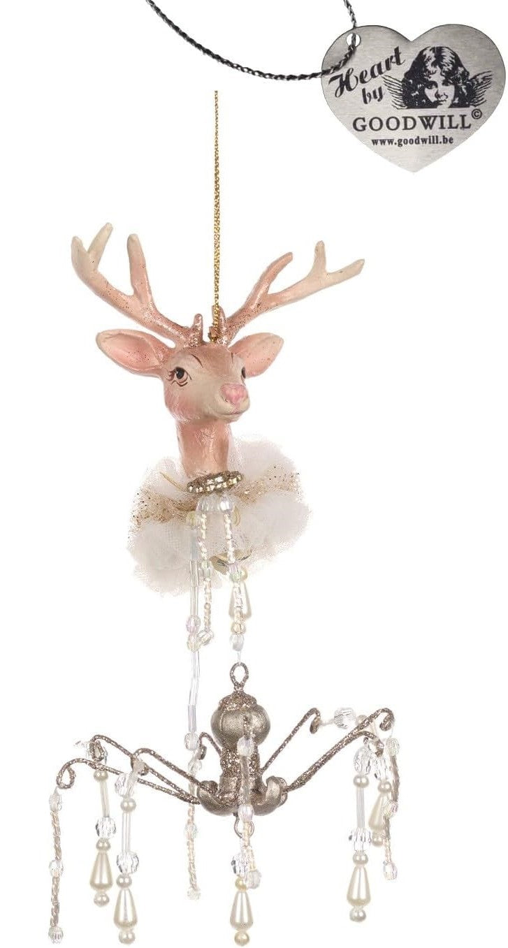 Decorazione per Albero Renna con Pendenti 16.5 cm