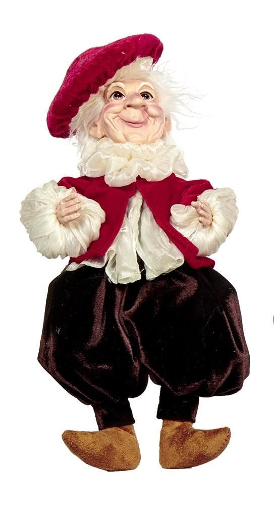 Elfetto Natalizio Modellabile con Abiti Eleganti 35 cm