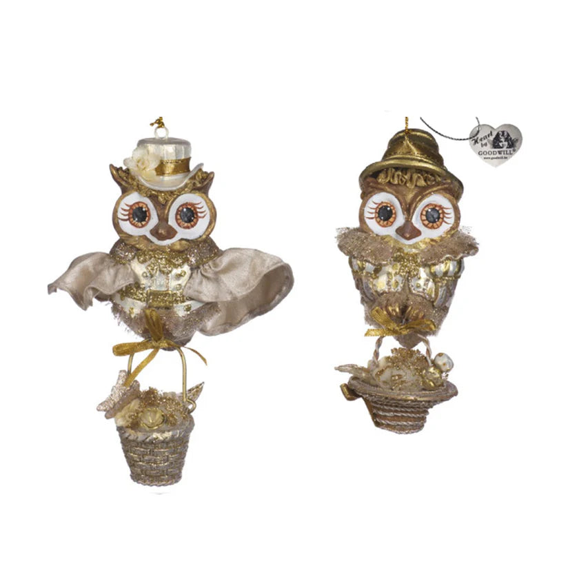 Decorazione Natalizia a Forma di Gufetto 10 cm - Goodwill