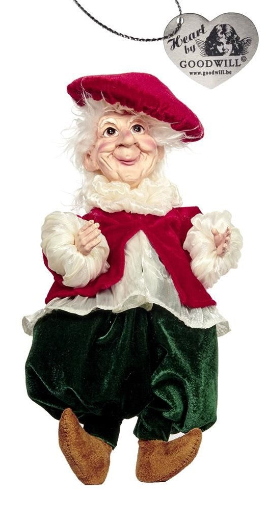 Elfetto Natalizio Modellabile con Abiti Eleganti 35 cm