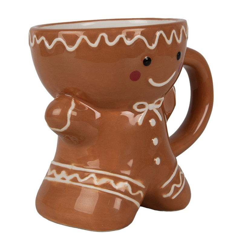 Tazza a Forma di Omino di Pan di Zenzero 325 ml - Clayre & Eef