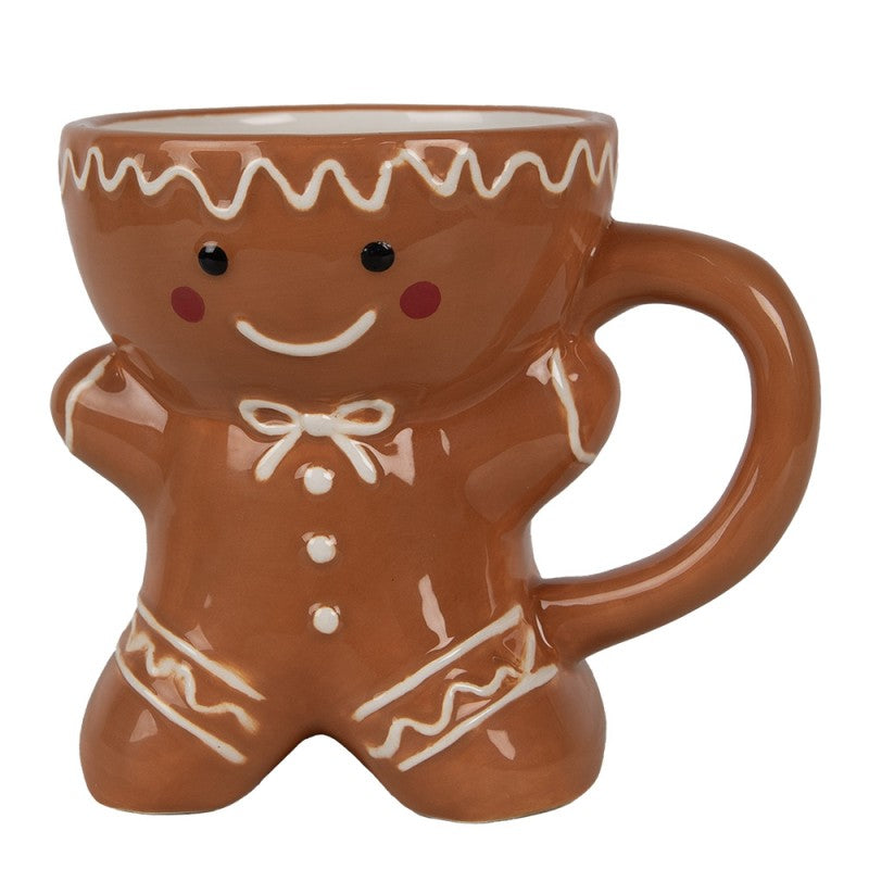 Tazza a Forma di Omino di Pan di Zenzero 325 ml - Clayre & Eef