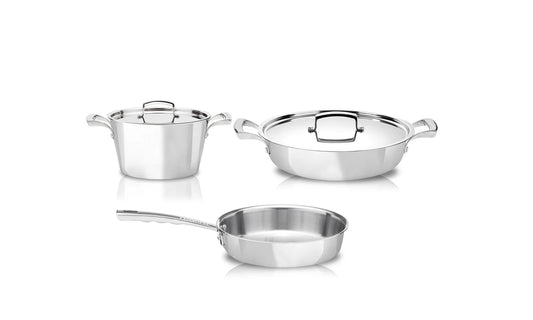 Set di 5 Pezzi di Pentole in Acciaio Inox "Royal" - Pensofal