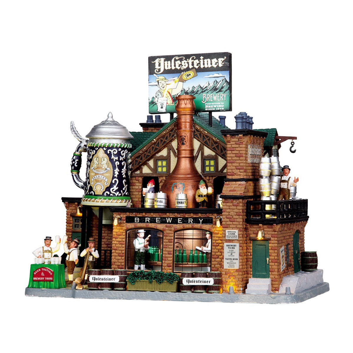 Yulesteiner Brewery con Luci, Suoni e Movimenti - Lemax
