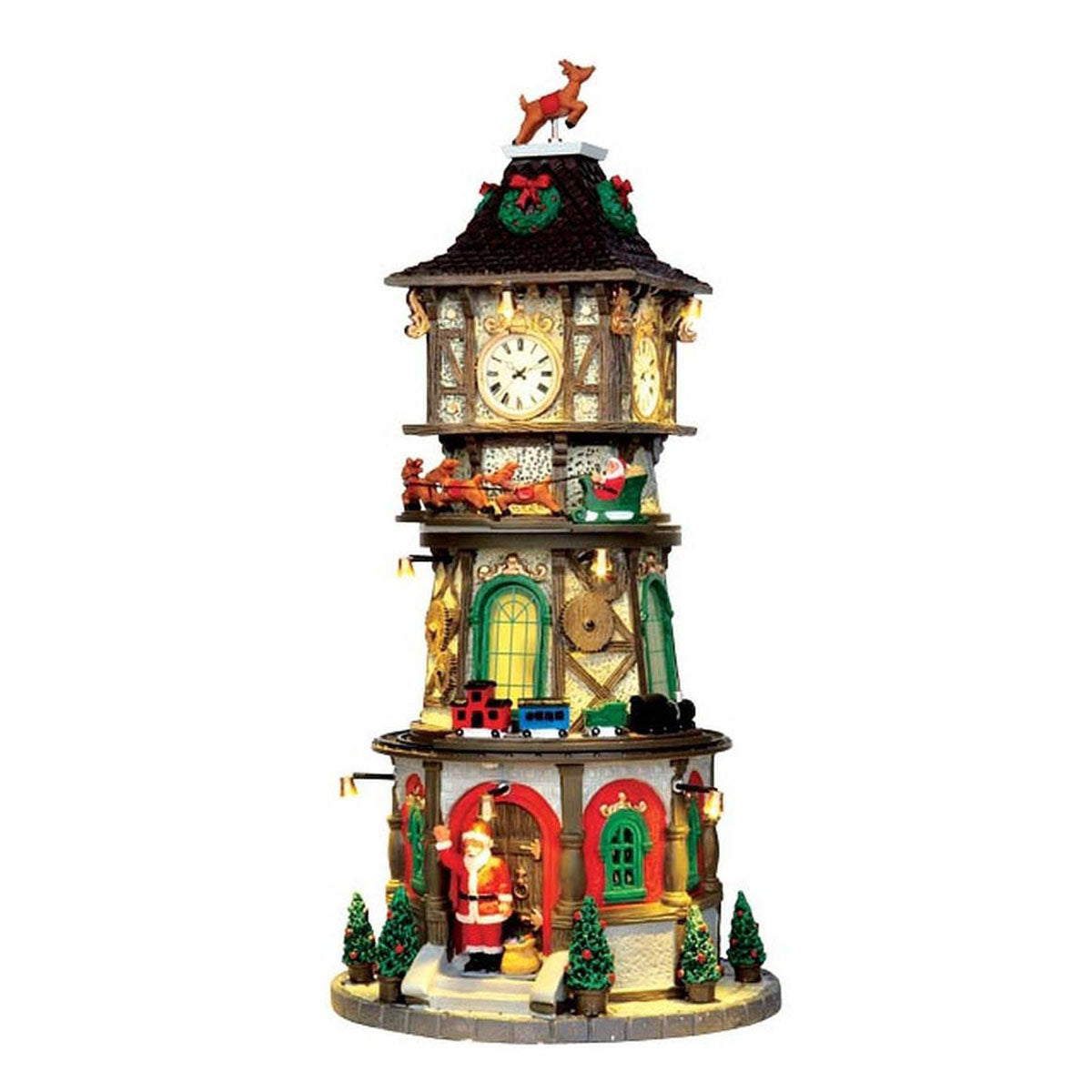 Christmas Clock Tower con Suoni e Luci - Lemax