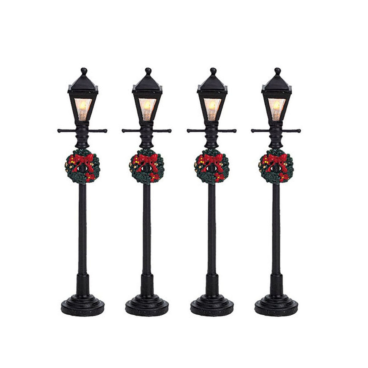 Gas Lantern Street Lamp Set 4 - Lemax