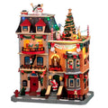 Santa's Rooftop Bash  con Suoni, Luci e Movimento - Lemax