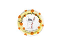 Piatto Pizza  con Decori Gialli  31 cm - Rose e Tulipani
