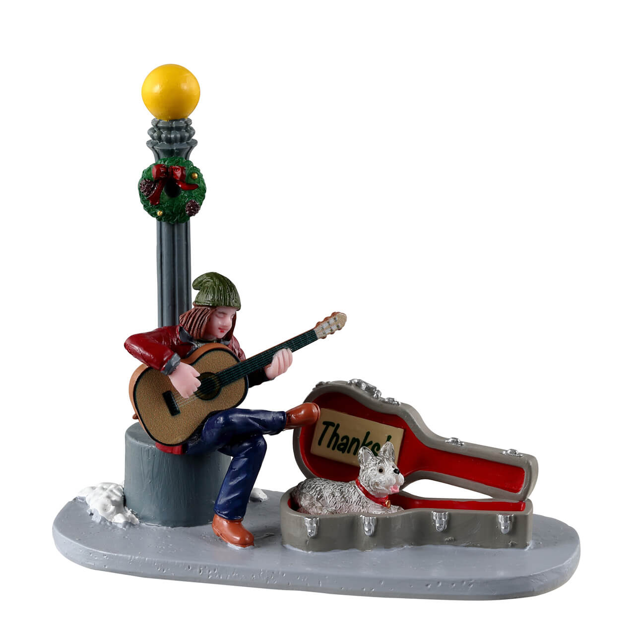 Musicista di Strada con Cane - Lemax