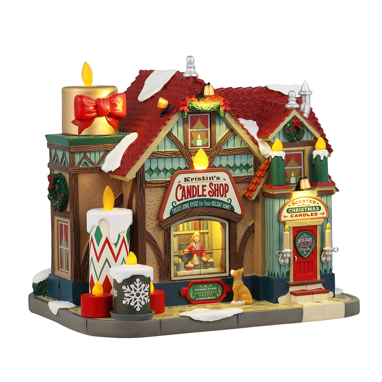 Kristin’s Candle Shop con Luci e Movimento - Lemax