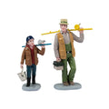 Fishin' Time Set di 2 Personaggi Papà e Figlio alla Pesca - Lemax