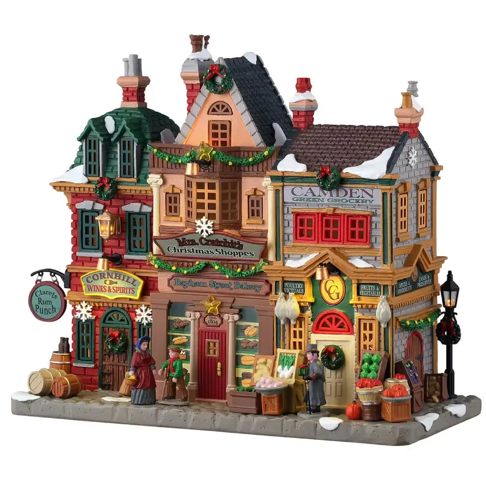 Mrs. Cratchit's Christmas Shoppes con LED - Lemax