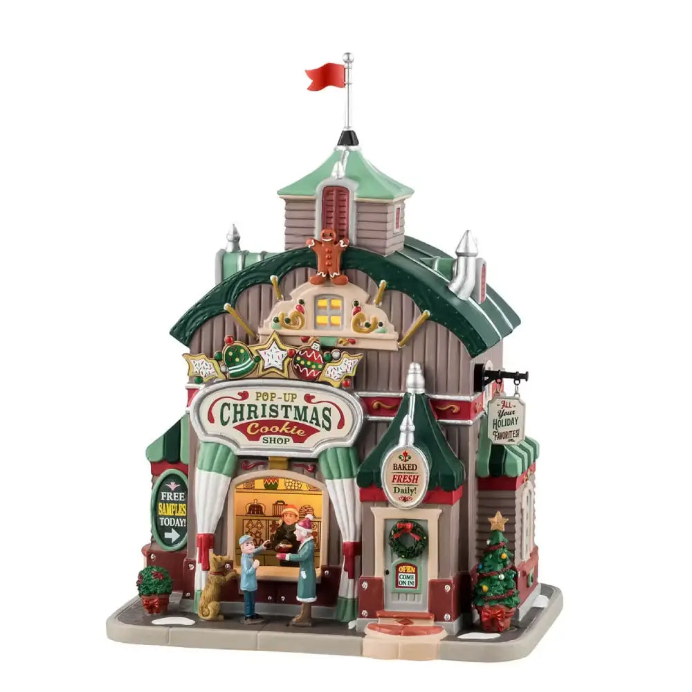 Pop-Up Christmas Cookie Shop con Luci LED – Lemax
