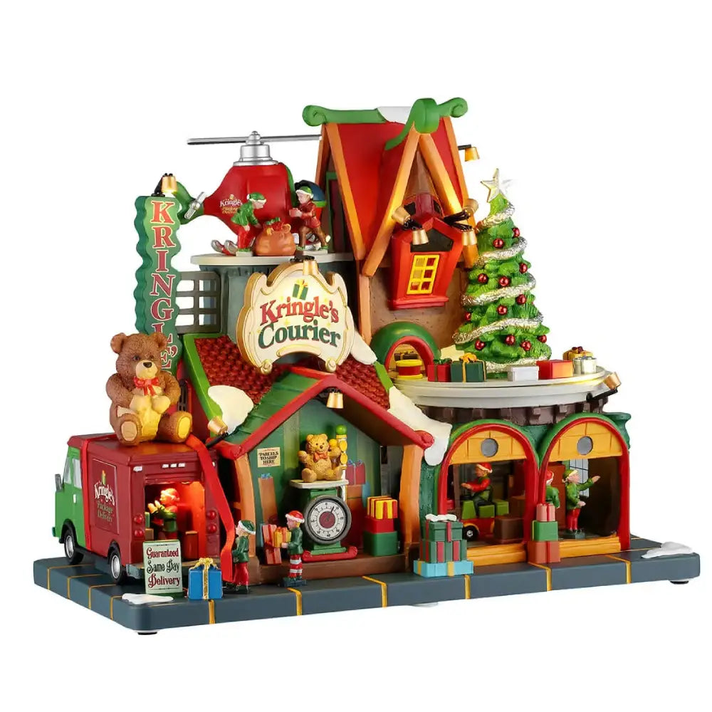 Kringle's Courier con Luci, Suoni e Movimento – Lemax