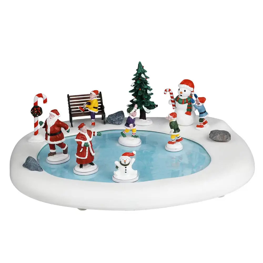 Northern Lights Skating Pond Santa’s Wonderland - Lemax