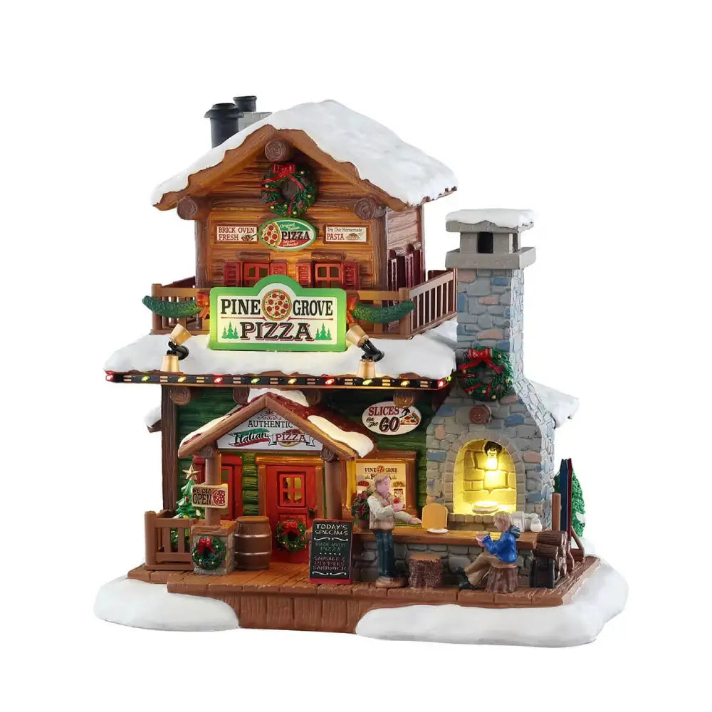 Pine Grove Pizza con Luci LED – Lemax