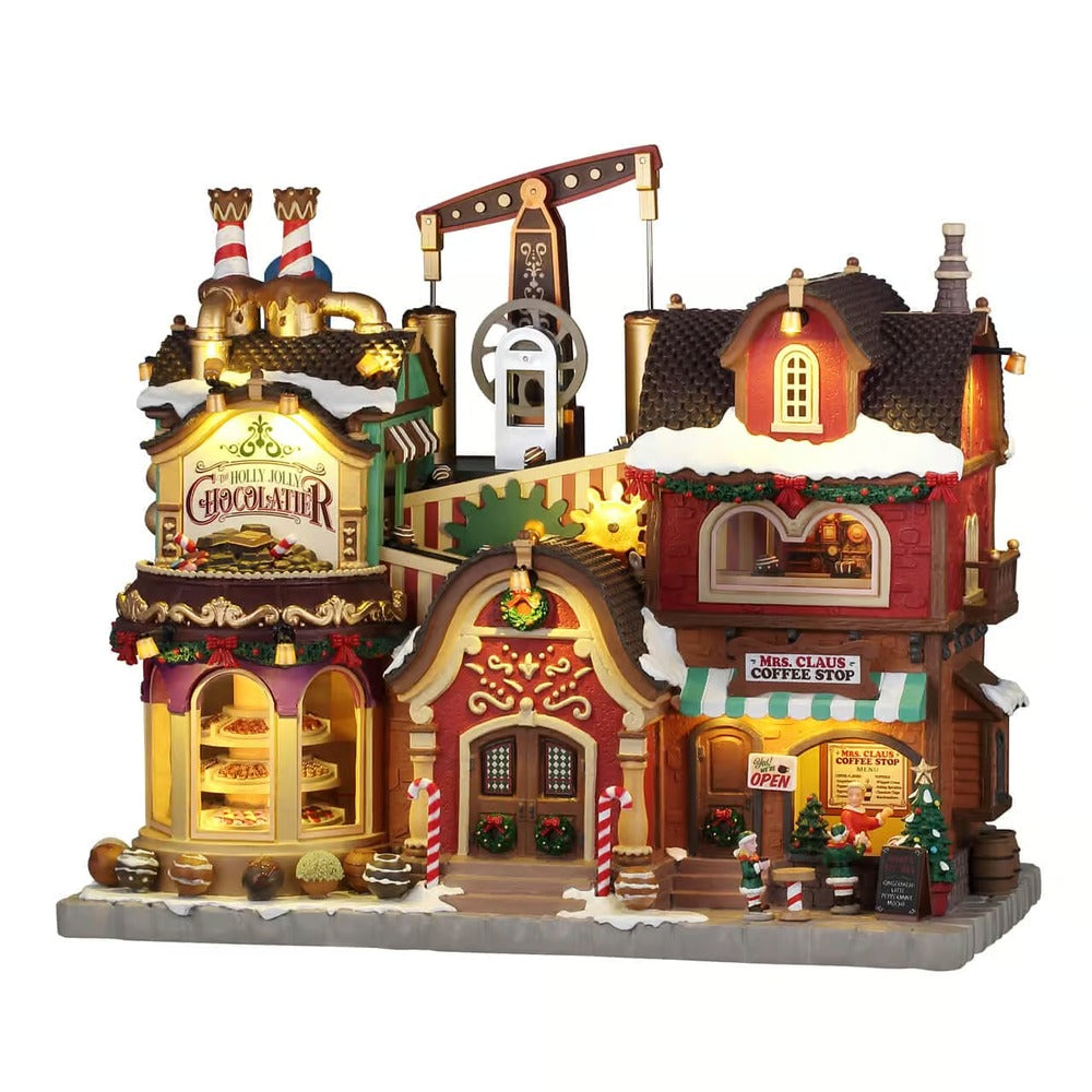 The Holly Jolly Chocolatier & Mrs. Claus Coffee Shop - Lemax